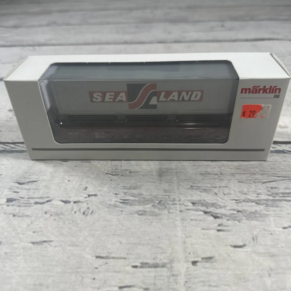 Märklin 00760-09 H0 DB Kbs 443 Sea-Land Container Car Epoche IV 2007 Open Box